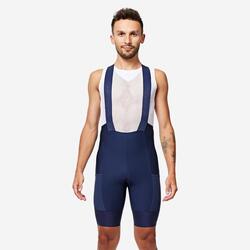 Culotte Tirantes Ciclismo Carretera Endurance Hombre Azul Marino