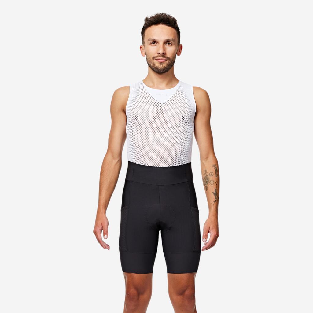Cuissard de vélo de route homme Endurance Noir