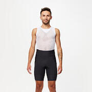 Culotte ciclismo corto sin tirantes Hombre Endurance Negro