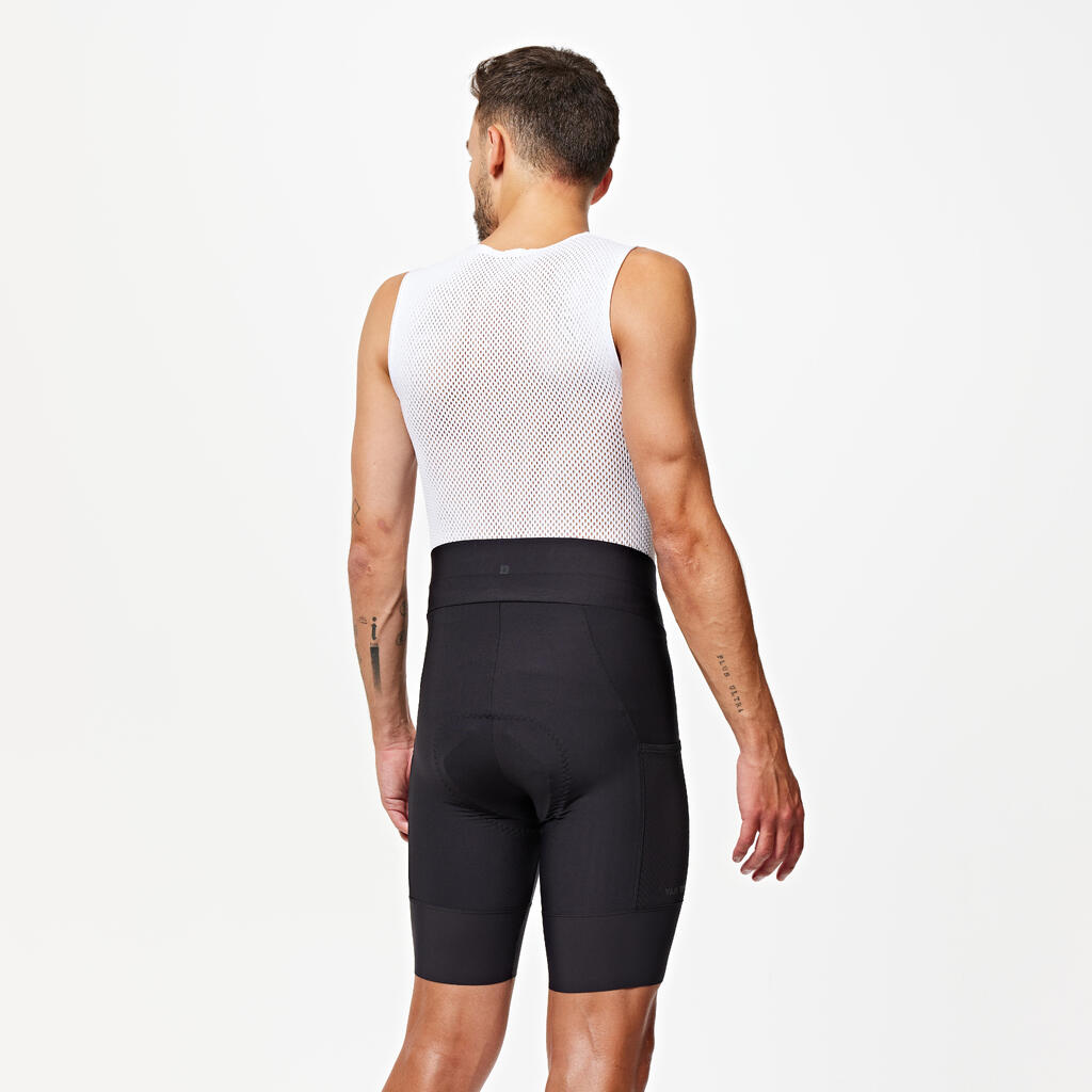 Cuissard de vélo de route homme Endurance Noir