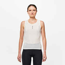 Women's Cycling Mesh Warm Weather Base Layer - White