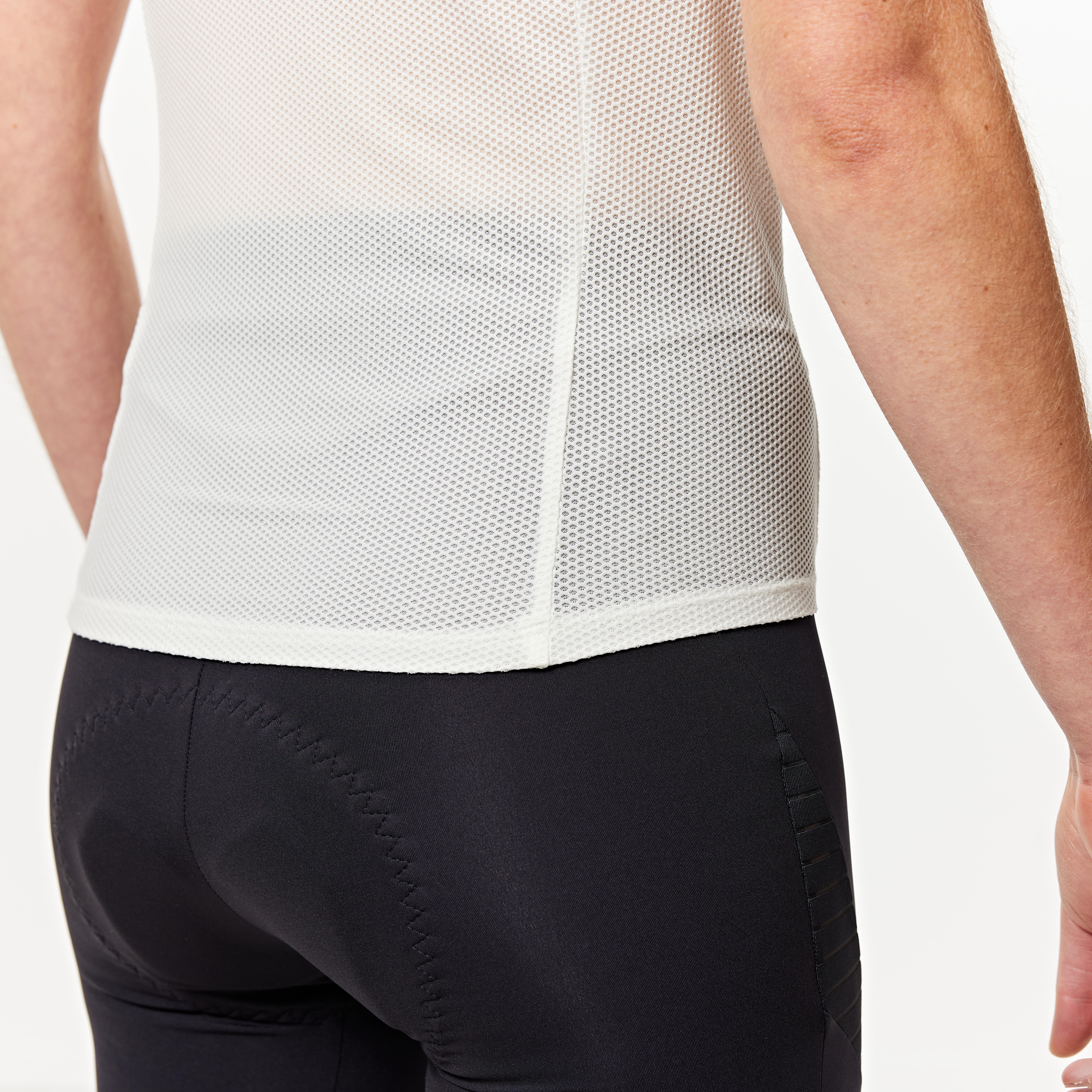 Women's warm weather cycling mesh undergarment white