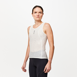 Sous vêtement mesh vélo temps chaud femme blanc
