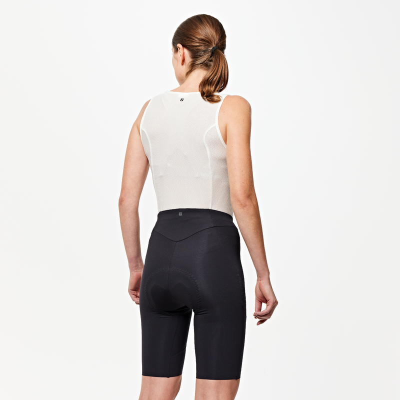 cuissard velo route sans bretelles femme VAN RYSEL racer Noir pour les clubs et collectivites Decathlon Pro
