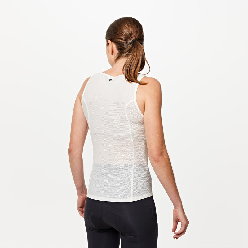 Sous vêtement mesh vélo temps chaud femme blanc