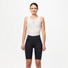 Culotte ciclismo corto sin tirantes Mujer Endurance Negro