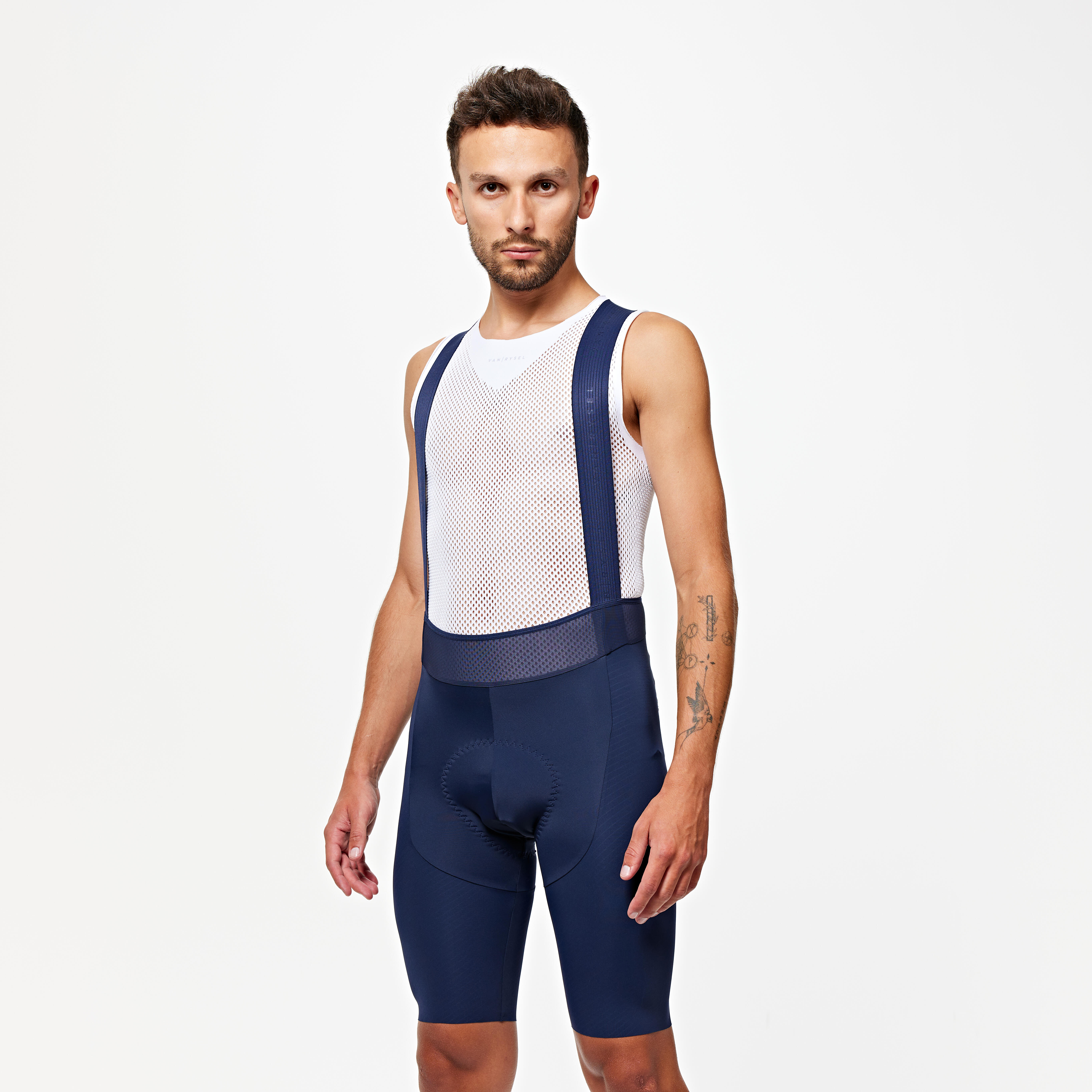 Short De Cyclisme INBIKE Homme - Cuissard Respirant Été - Nylon/Élasthanne - Haute Monture