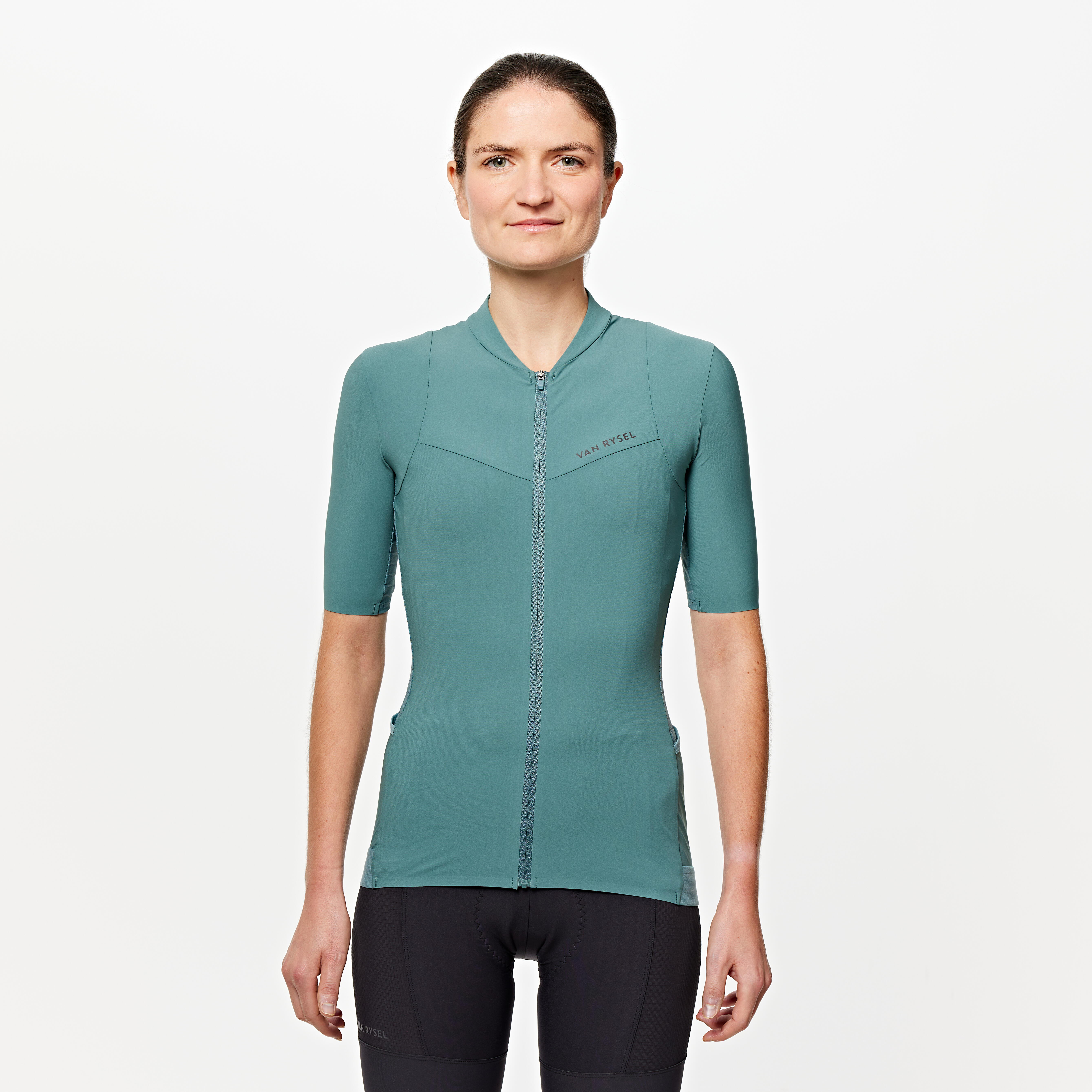 Decathlon UK VAN RYSEL Women's Road Cycling Short-sleeved Jersey Endurance - Cedar | FREE Click & Collect at Stores and Asda. 365 Days return available.