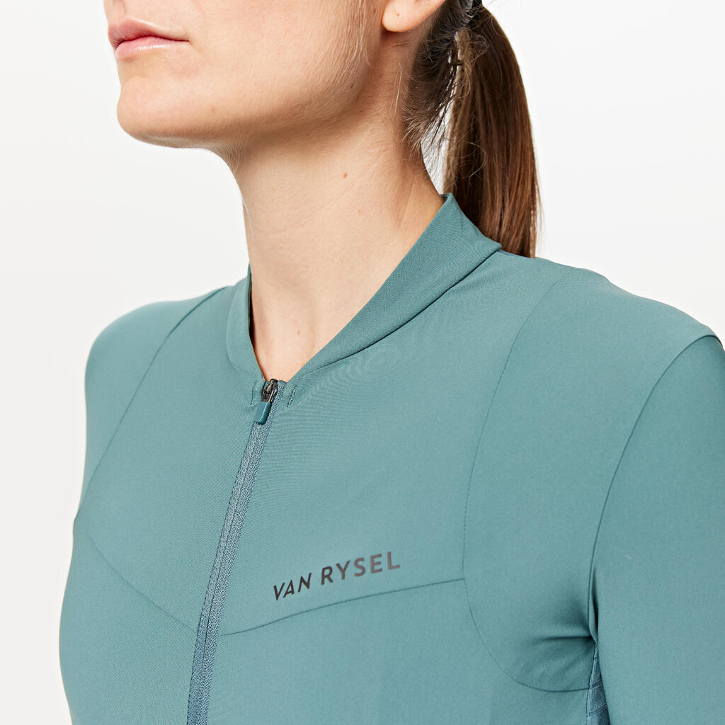 Jersey de ciclismo de carretera de manga corta cedro para mujer Endurance