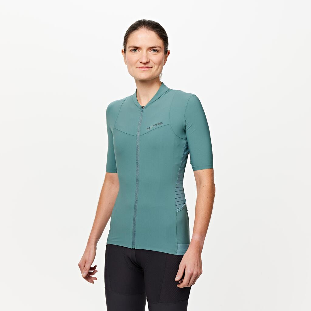 Jersey de ciclismo de carretera de manga corta cedro para mujer Endurance