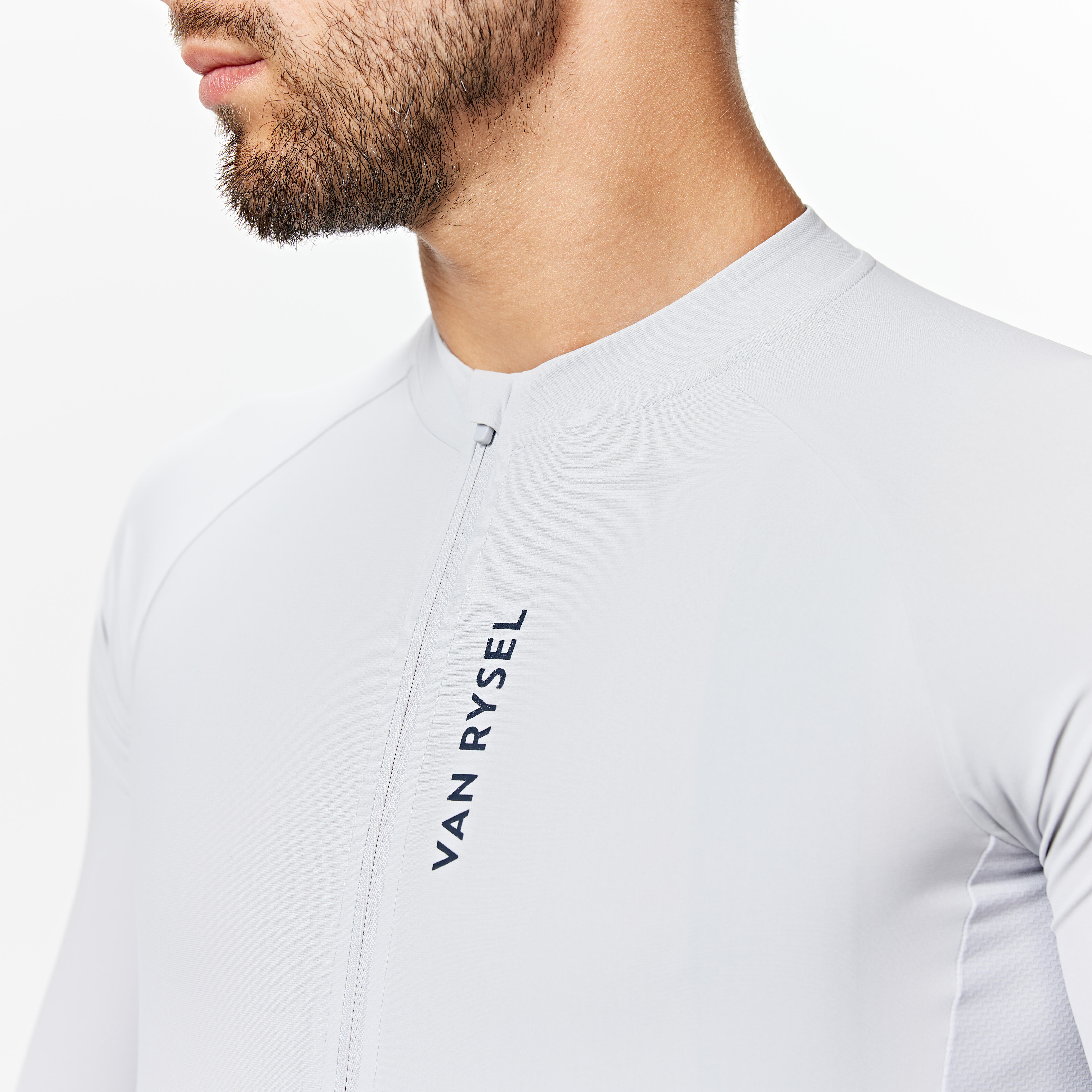 Men s Long Sleeved UVP Road Cycling Summer Jersey Racer Ultralight Grey