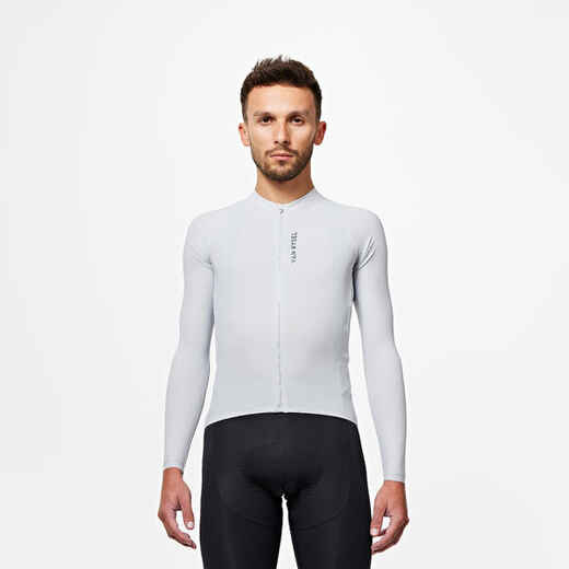 
      Men's Long-Sleeved UVP Road Cycling Summer Jersey Racer Ultralight - Grey
  