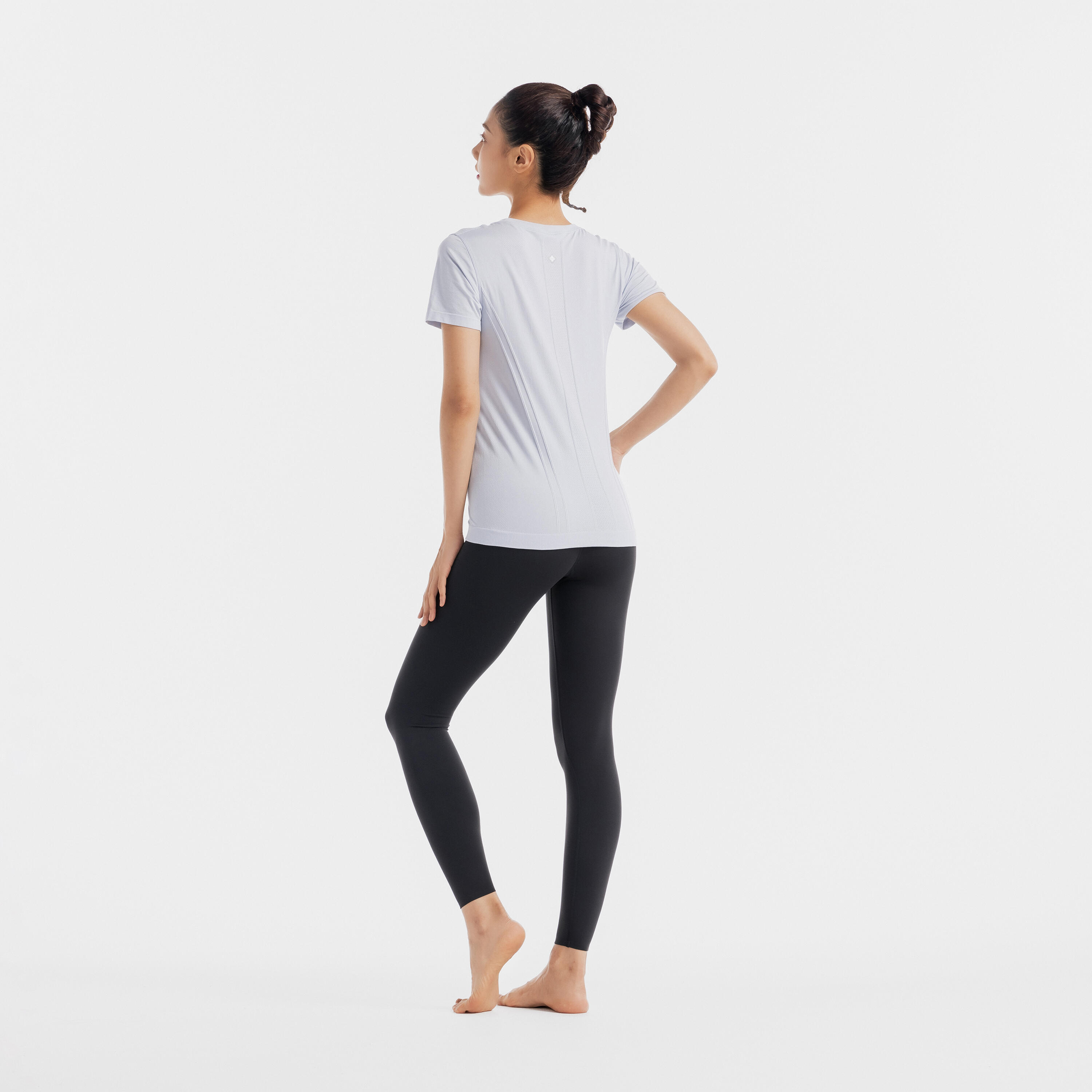 Women soft Yoga Legging 520, Smoked Black
