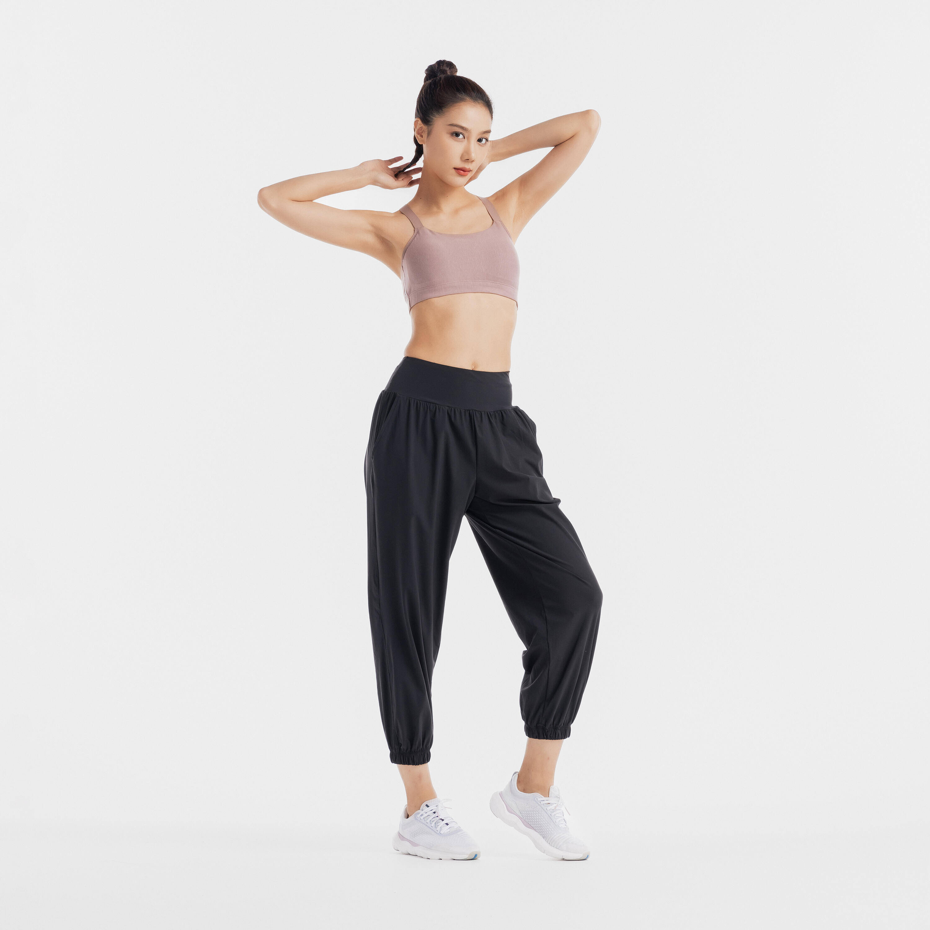 Soft Cotton Loose-fit Pant 520 BLACK -  4