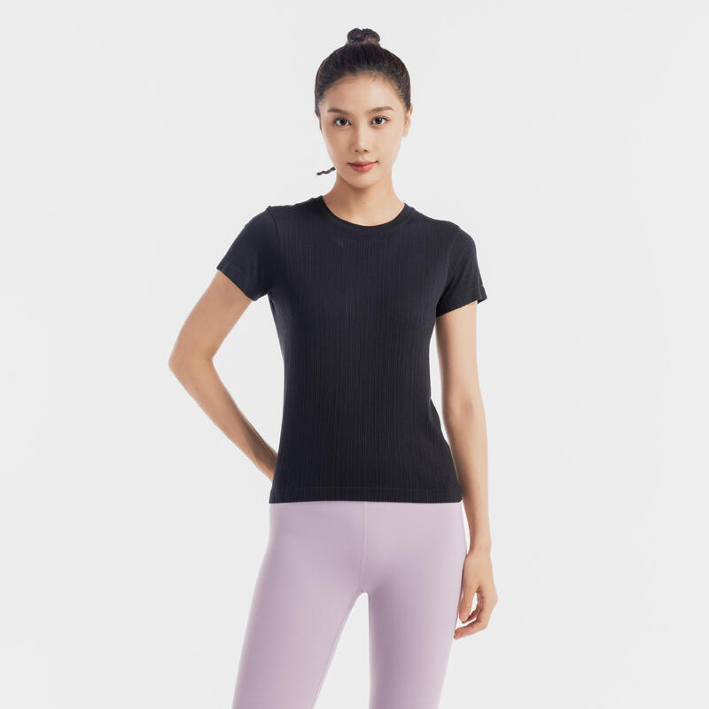 Crop TS 500 Negro sin Costuras