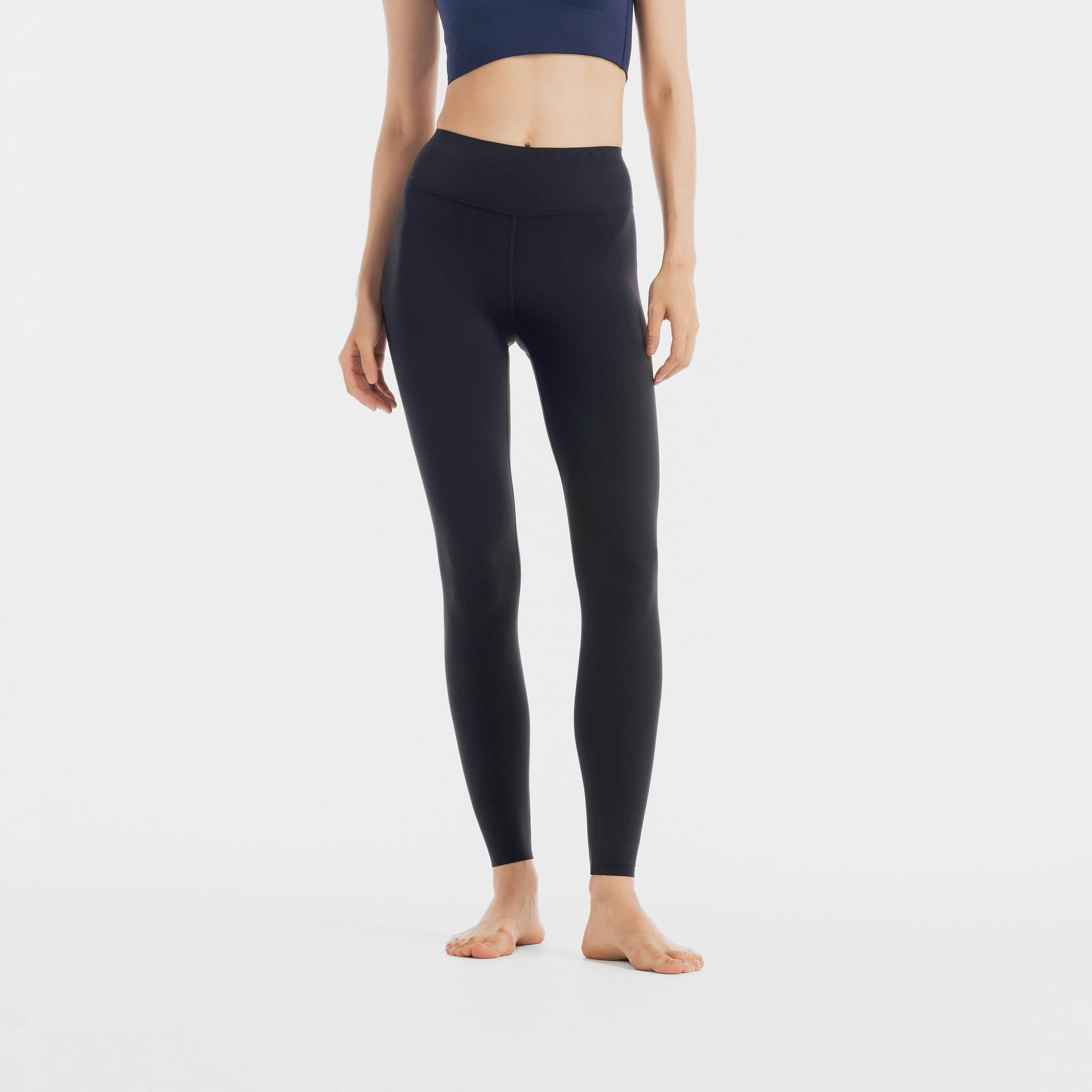 Women soft Yoga Legging 520, Smoked Black