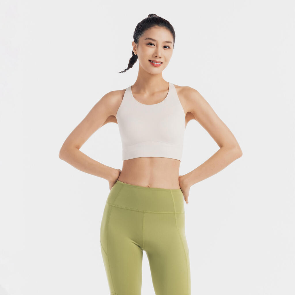 Brassière Longue Beauty Back - Blanc