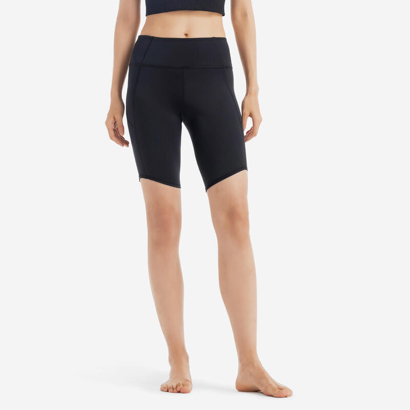 SHORT CYCLISTE YOGA DYNAMIQUE FEMME NOIR