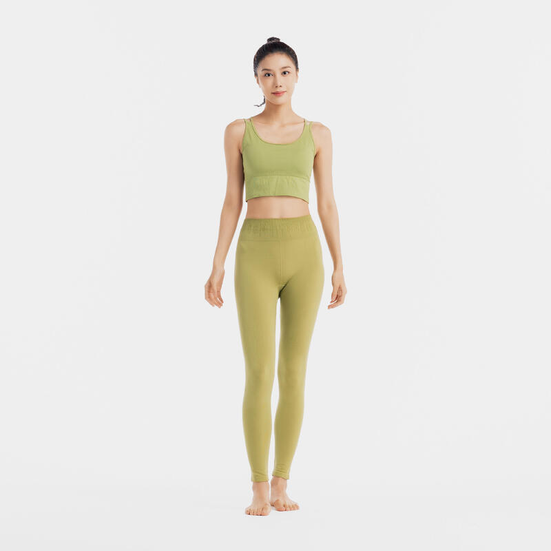 長版瑜珈運動內衣－橄欖綠色