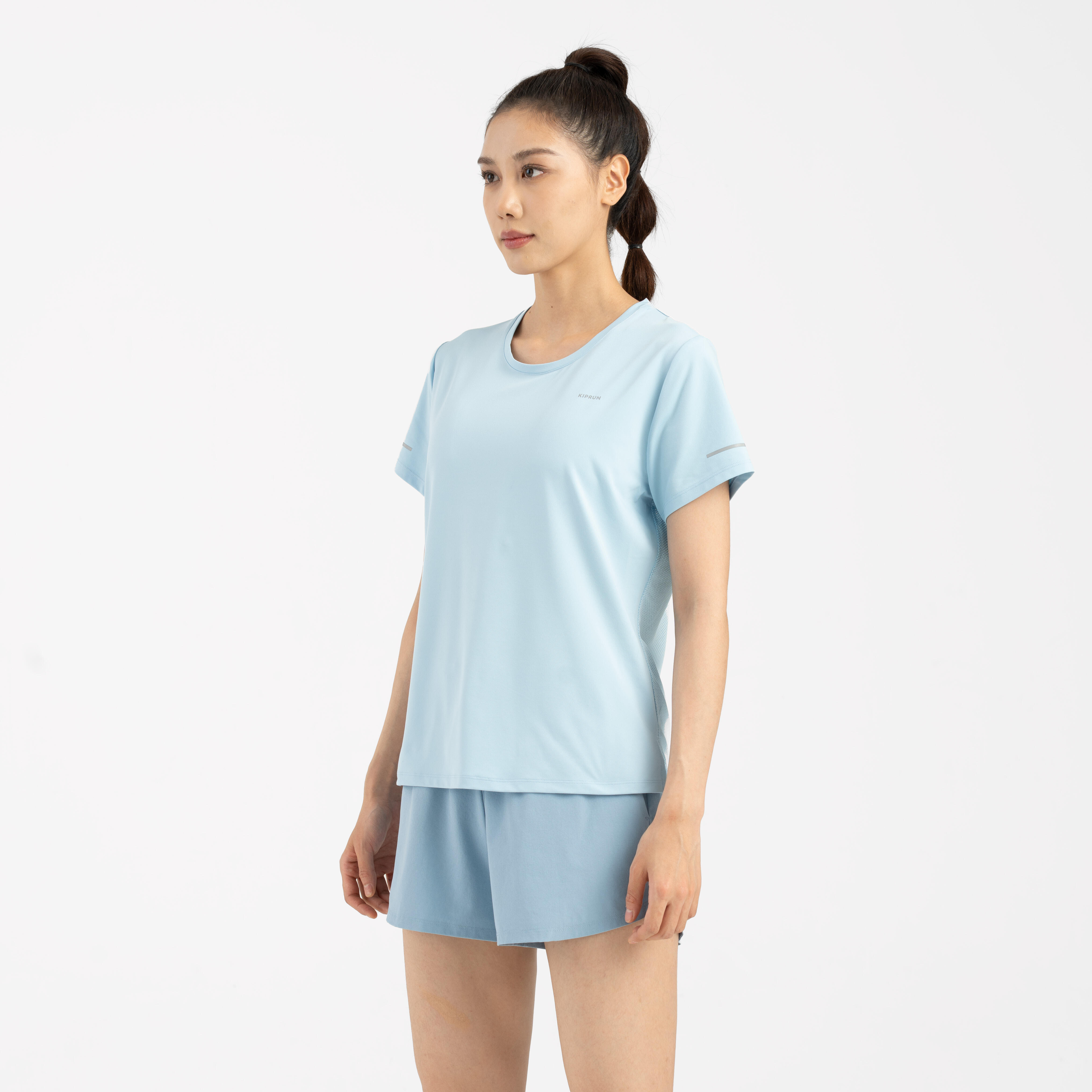 KIPRUN Run 500 Dry Women's Breathable Running T-shirt - Sky Blue