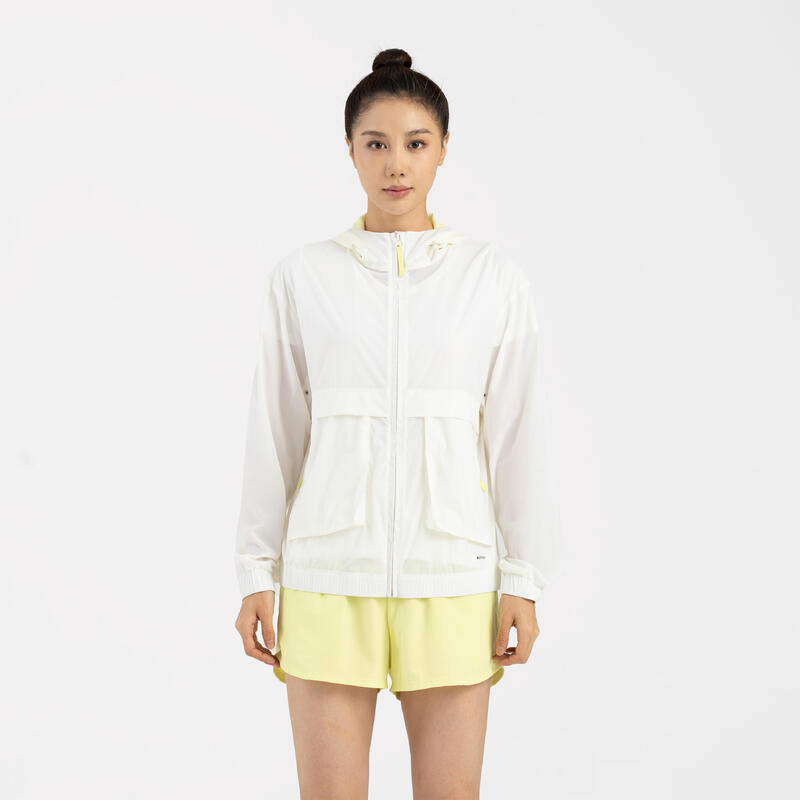 Women's Wind Breath Running Windproof Jacket - white