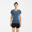 Women's Seamless Running &Trail Running T-Shirt-KIPRUN Run 500 Comfort Slim-Blue