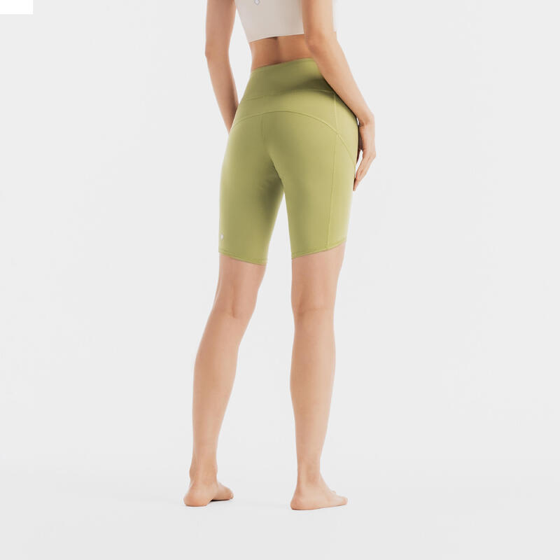 動態瑜珈自行車短褲－綠色
