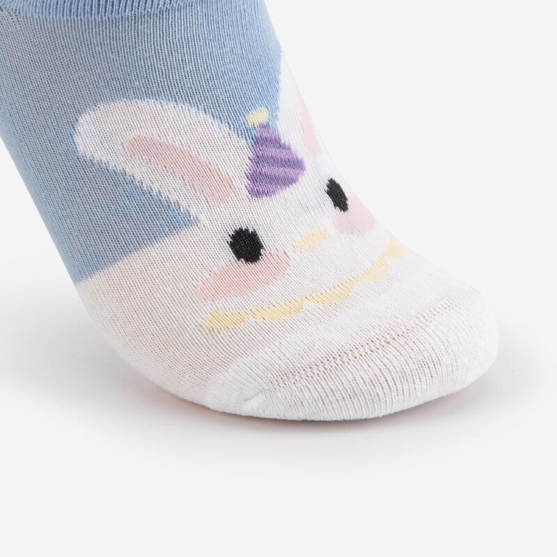 直排輪專用襪兩雙入－馬戲團兔子