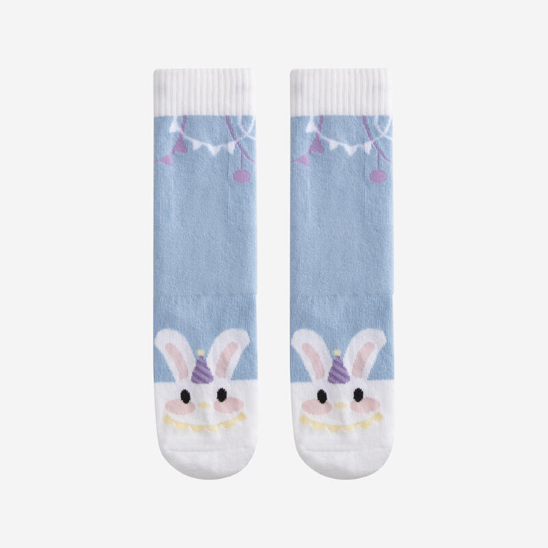 直排輪專用襪兩雙入－馬戲團兔子