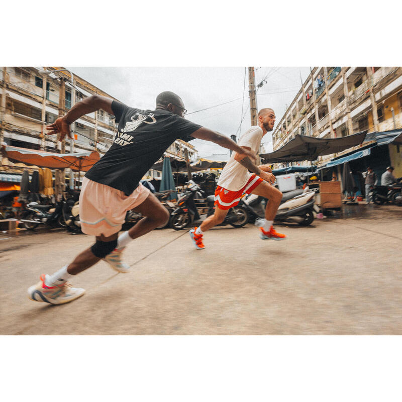 Basketbalshort voor heren/dames SH 900 NBA Miami Heat paars