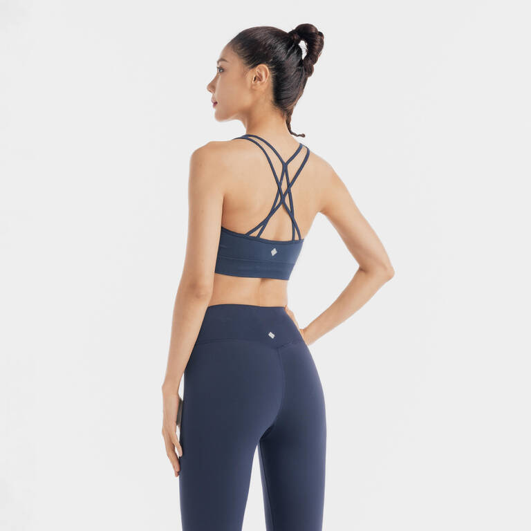 Get in Line Navy Sports Bra