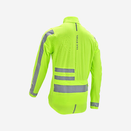 Jakna otporna na pljuskove za biciklizam HI-VIS RC500 EN17353