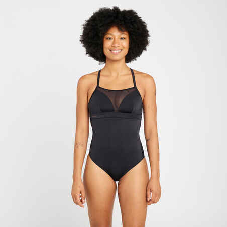 Women's one-piece swimsuit - Elise black