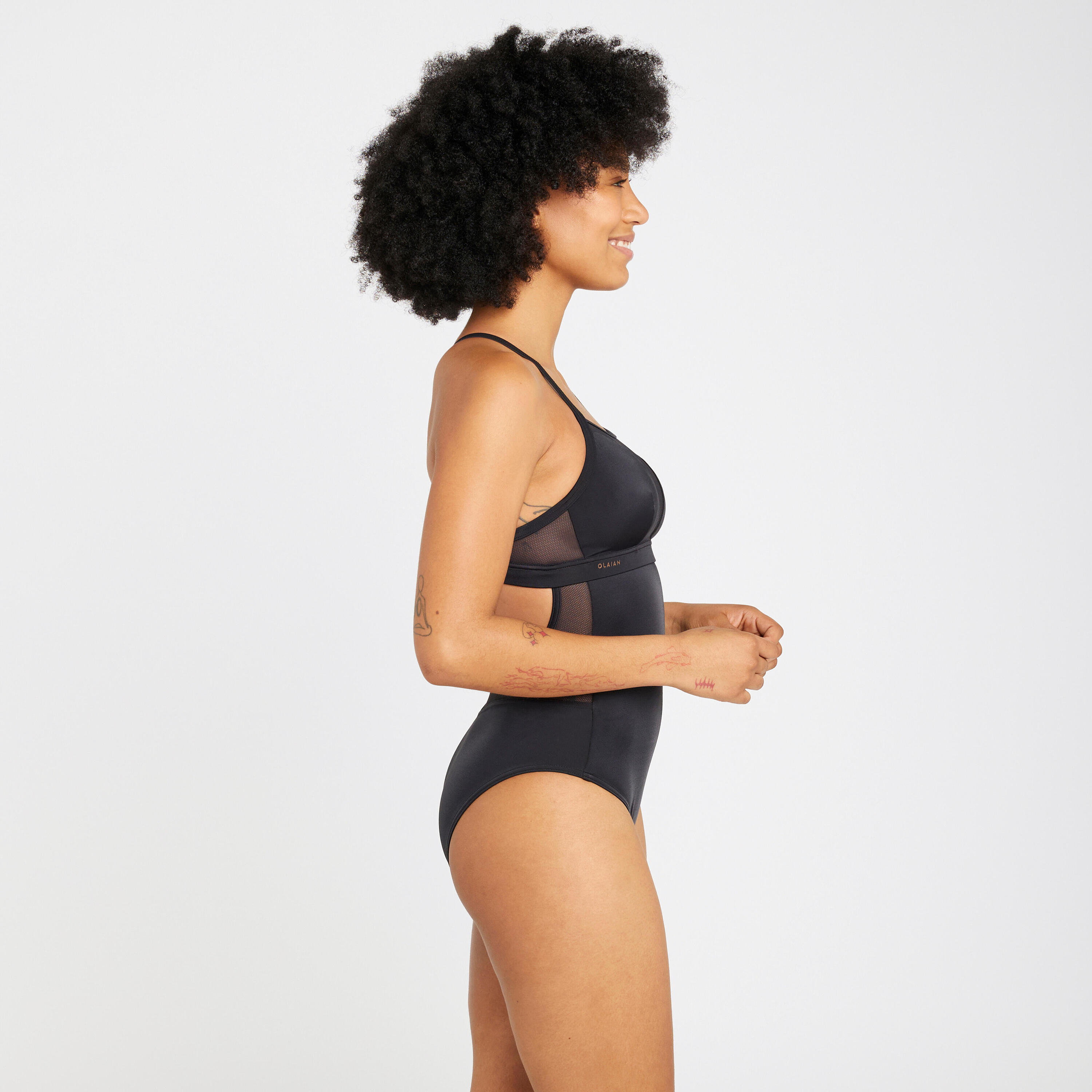 Women's one-piece swimsuit - Elise black 2/6