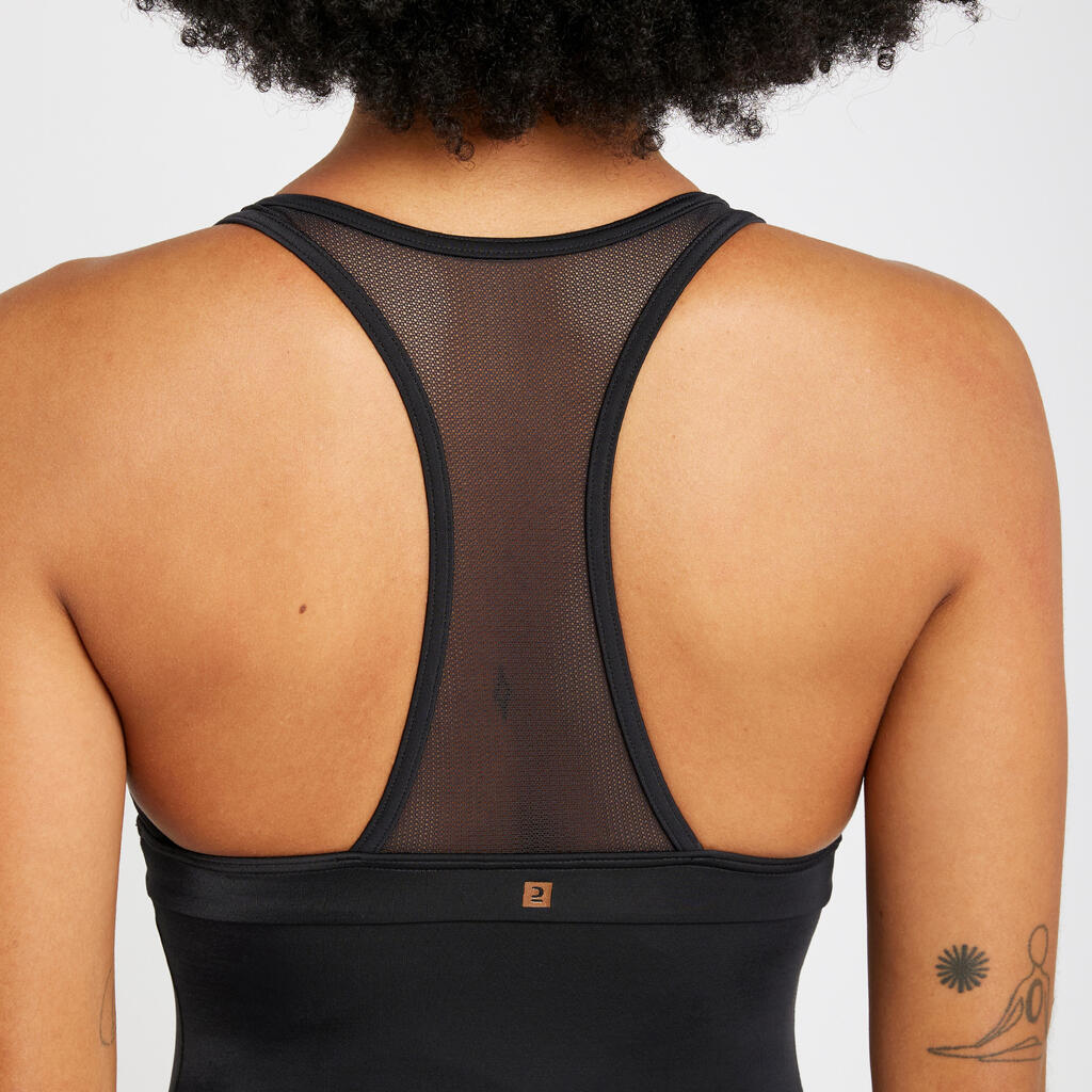MAILLOT DE BAIN DE SURF 1 PIECE FEMME DOS X ISA NOIR