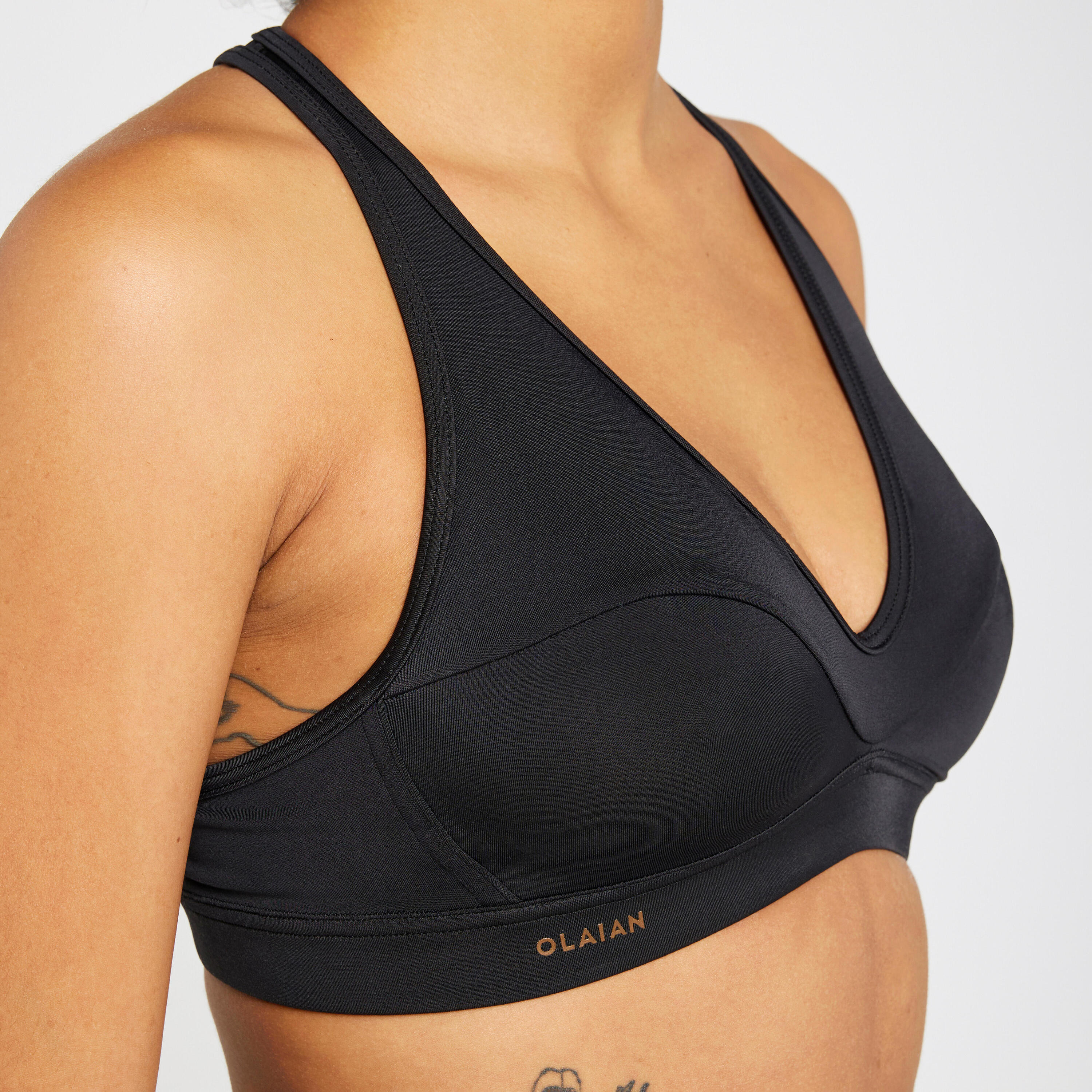 Women's Bralette Bikini Top - Ana - Black 4/6