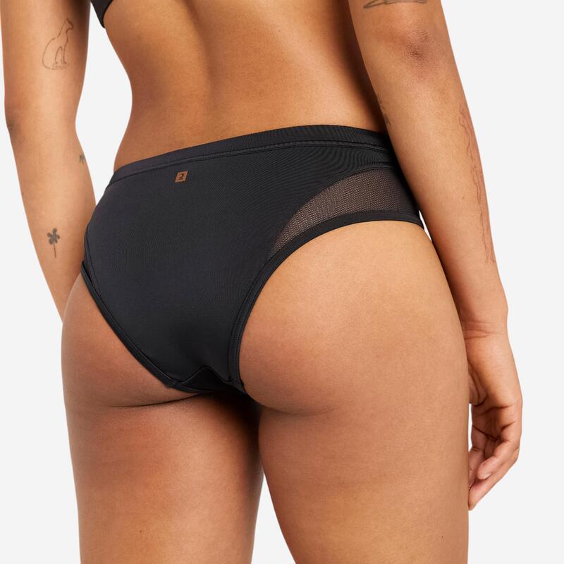 Slip de baie surf centură șnur Savana Negru Damă