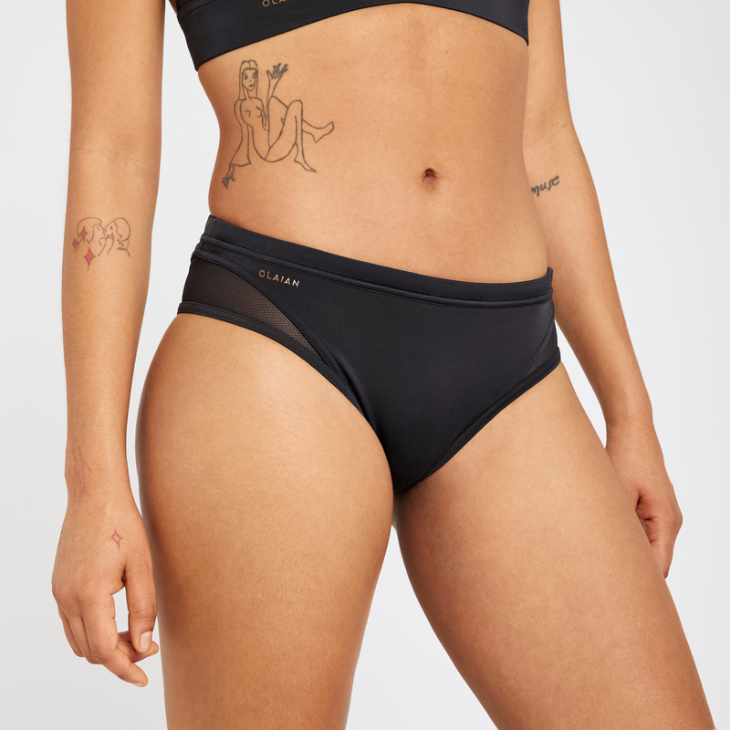 Bas de maillot de bain culotte Femme Savana noir pour les clubs