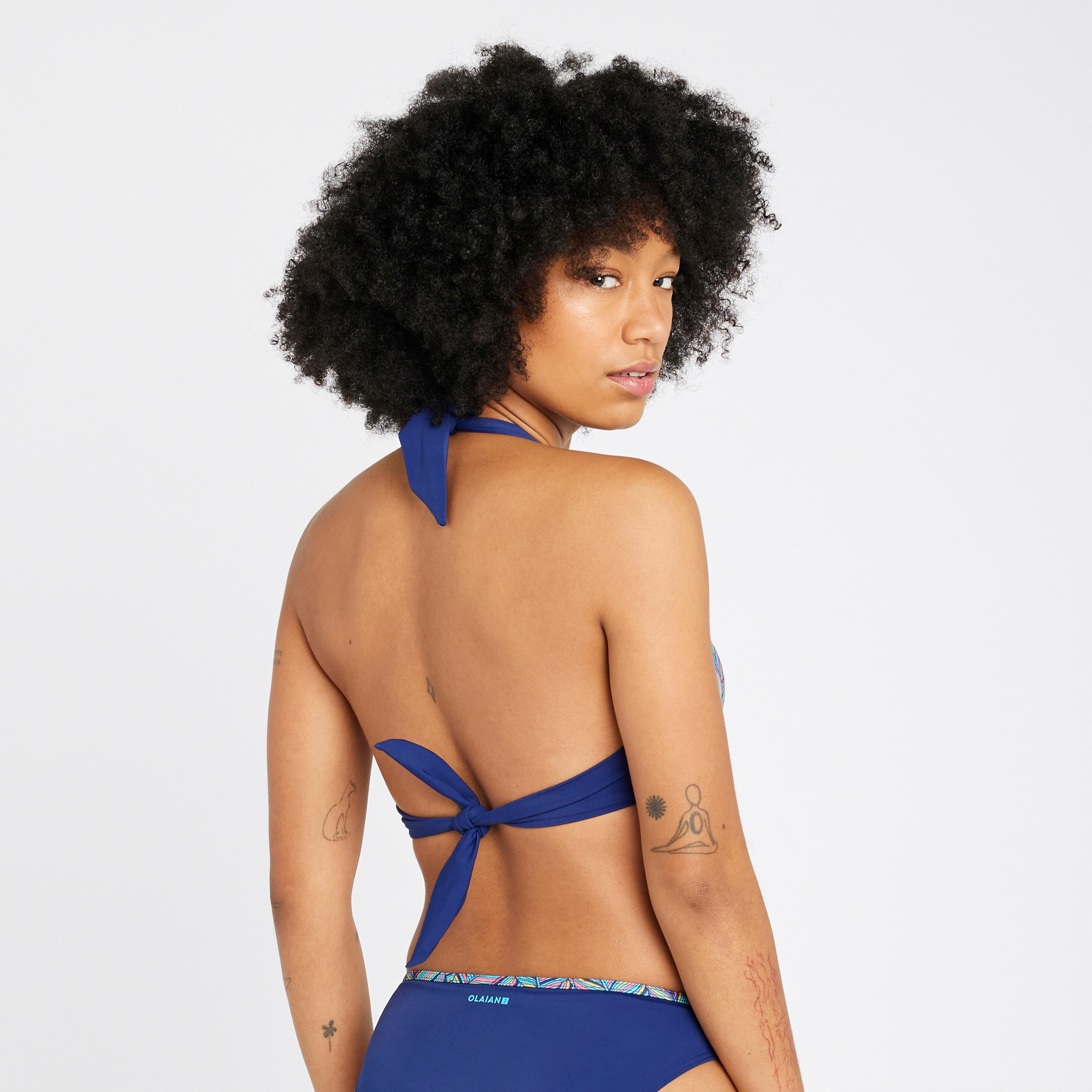 Bas de maillot de bain culotte Femme Nina foly bleu Decathlon