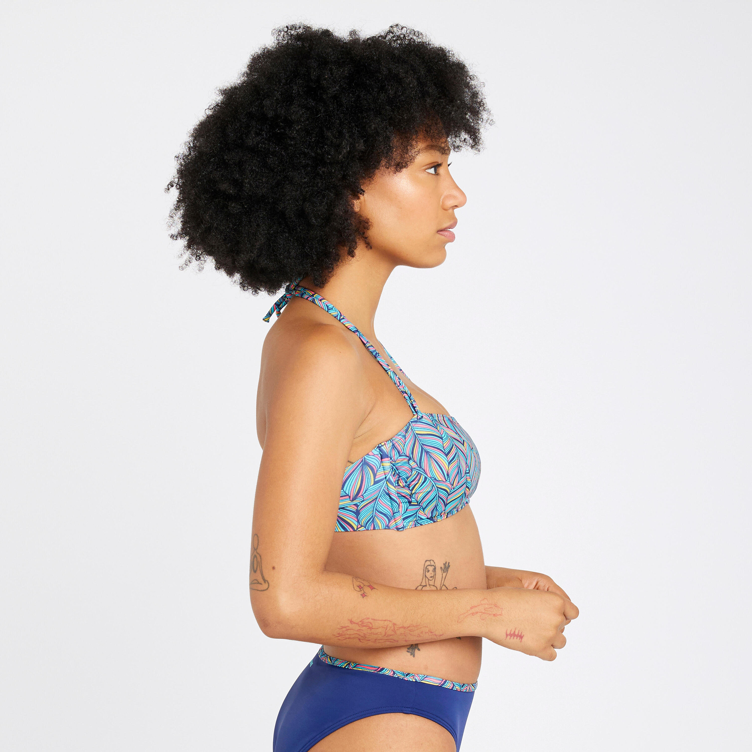 Costume fascia donna FOLY azzurro 2/4