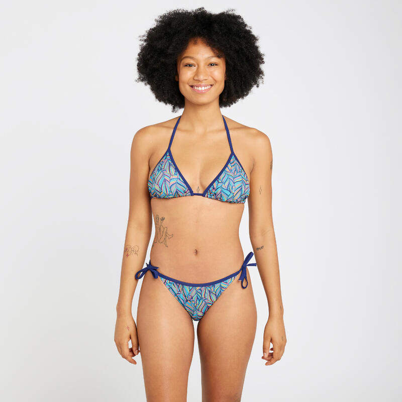 Bikinibroekje met striksluiting voor dames Soly foly turquoise