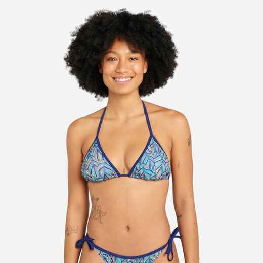 
      Women's Triangle Bikini Top - Mae Foly Turquoise
  