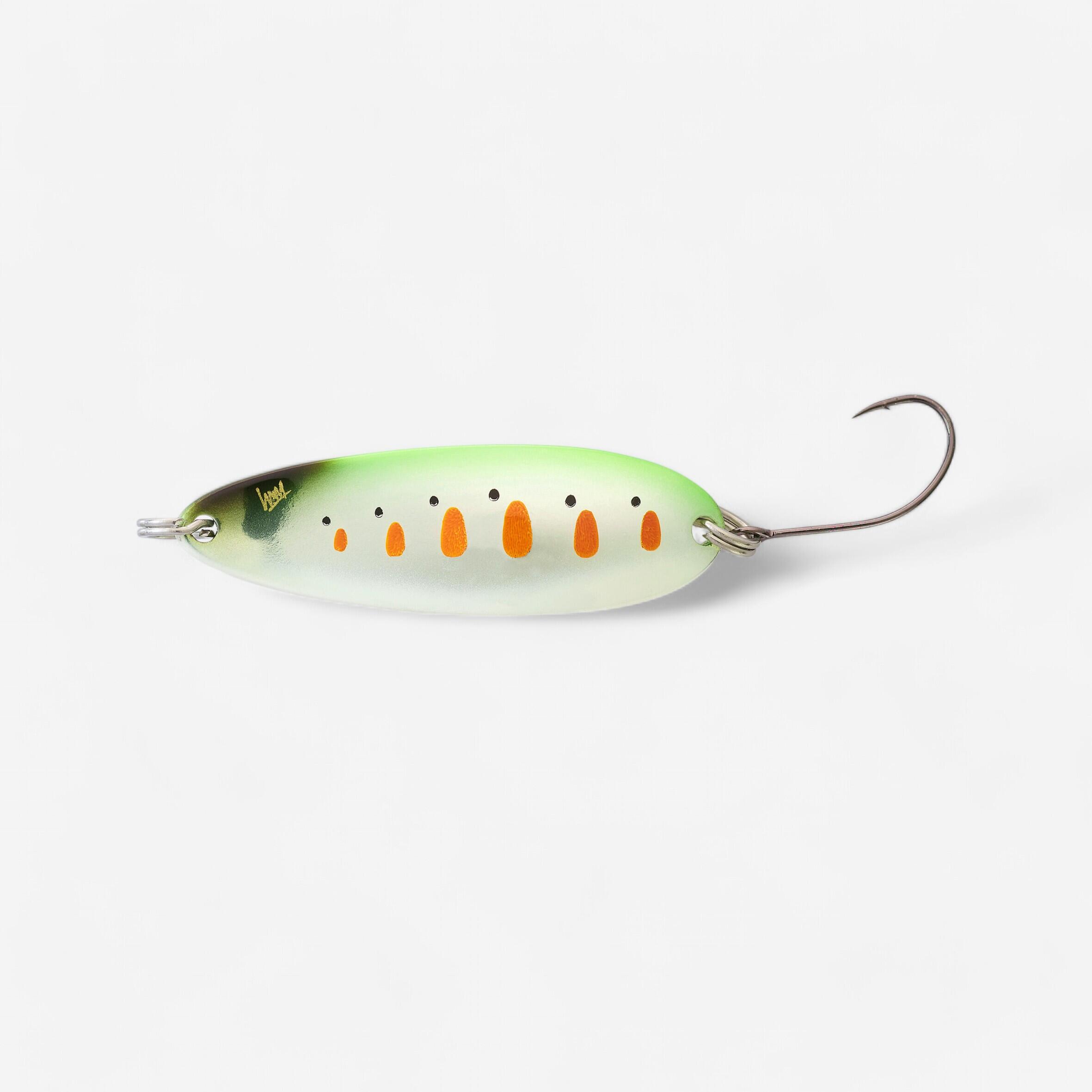 Caperlan - Micro Cuiller Ondulante Truite Kea Mco 4,5cm 6,5gr Yamame Fluo - Leurre Métallique - Peche - Jaune-orange - Taille Unique - Decathlon