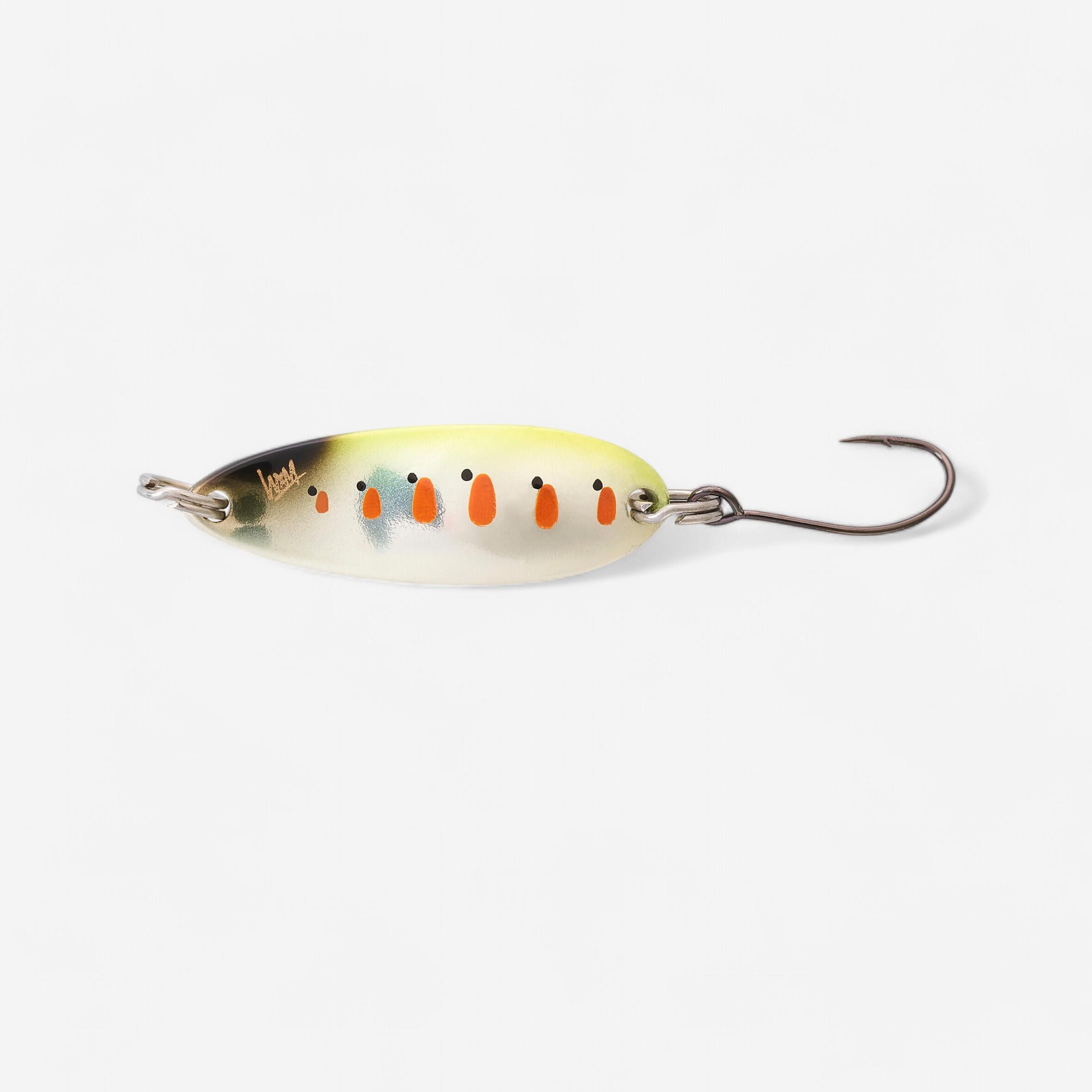 Caperlan - Micro Cuiller Ondulante Truite Kea Mco 3,2cm 3,5gr Yamame Fluo - Leurre Métallique - Peche - Jaune-orange - Taille Unique - Decathlon