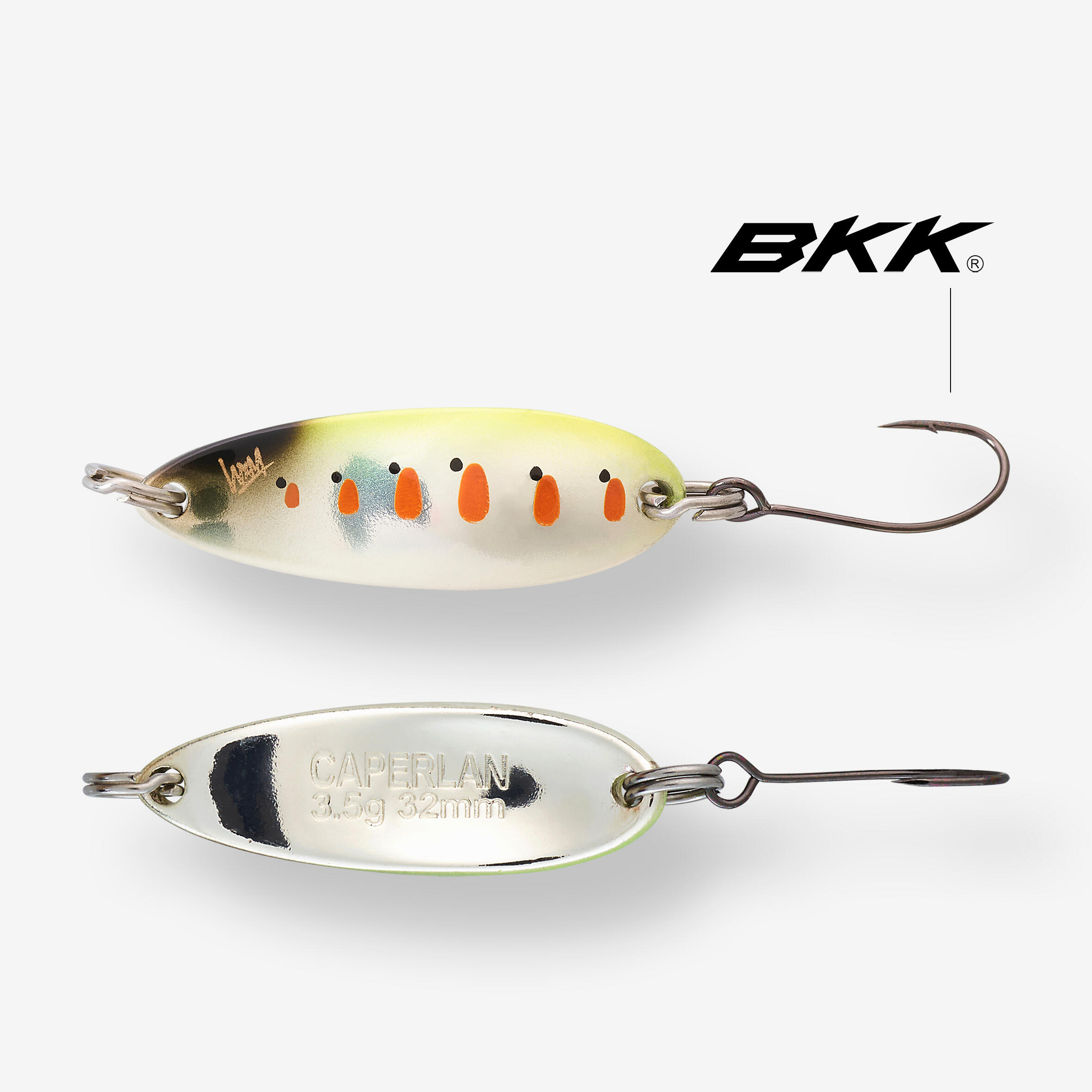 MICRO CUILLER ONDULANTE TRUITE KEA MCO 3,2CM 3,5GR YAMAME FLUO 5/10