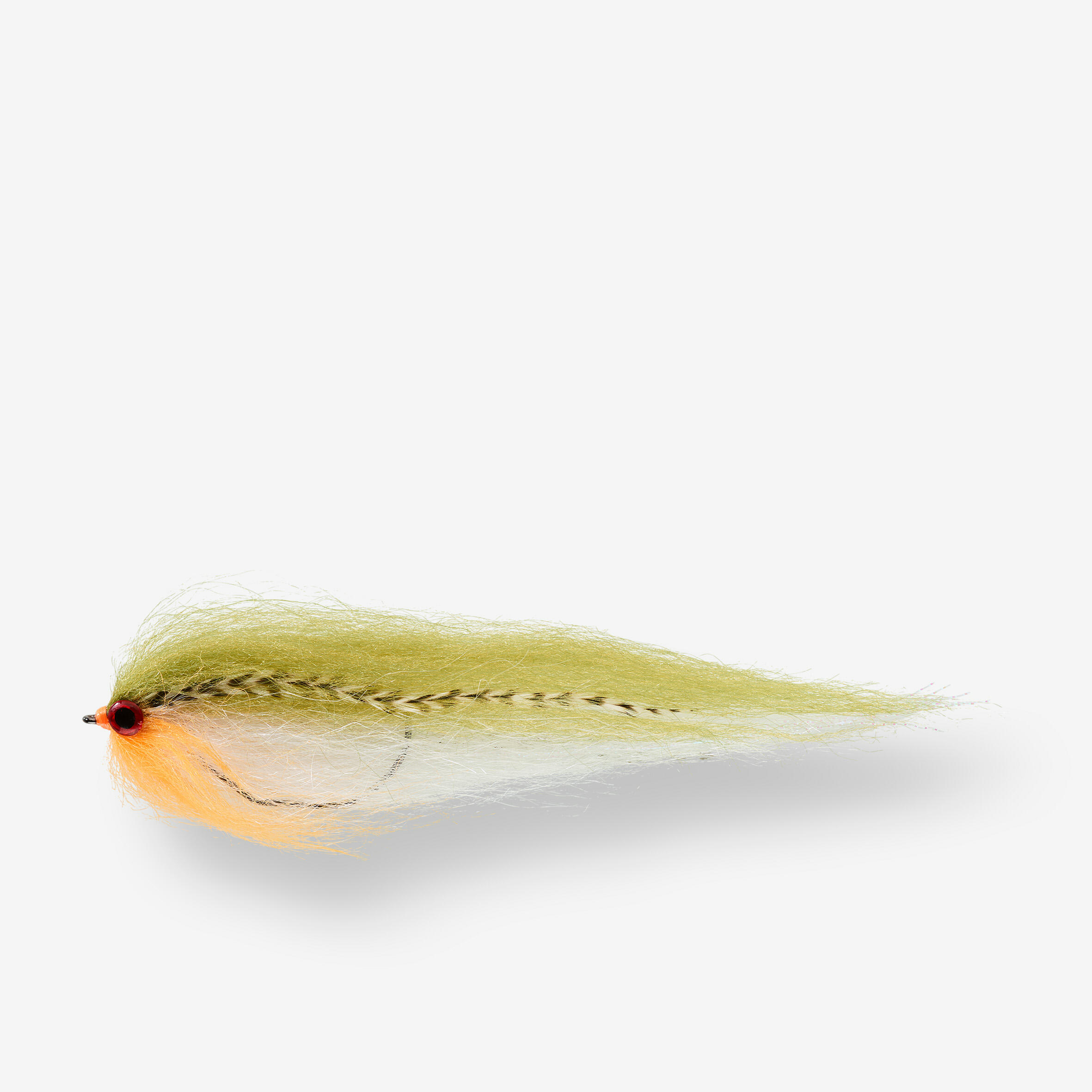 Caperlan - Streamer Predator Brochet - Predator Hrk73 - Olive/blanc - Mouche - Peche - - Taille Unique - Decathlon