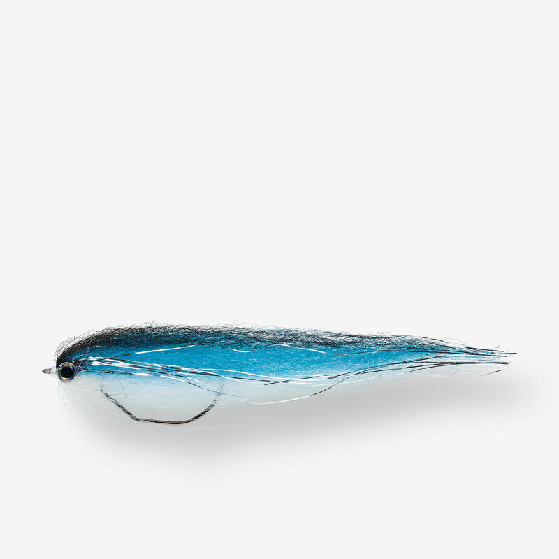 Streamer voor roofvis snoek Predator HRK74 blauw/wit