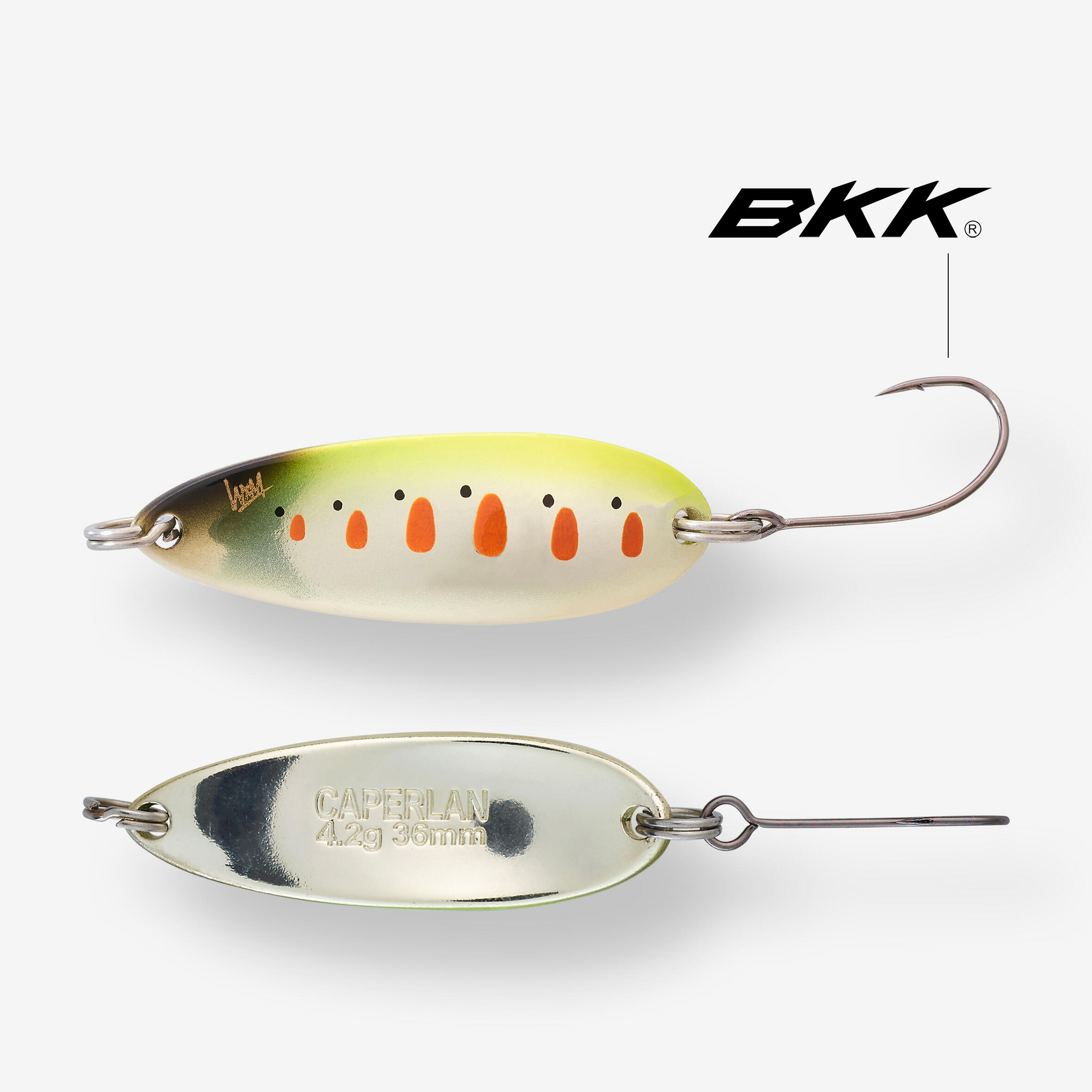 MICRO CUILLER ONDULANTE TRUITE KEA MCO 3,6CM 4,2GR YAMAME FLUO 5/10