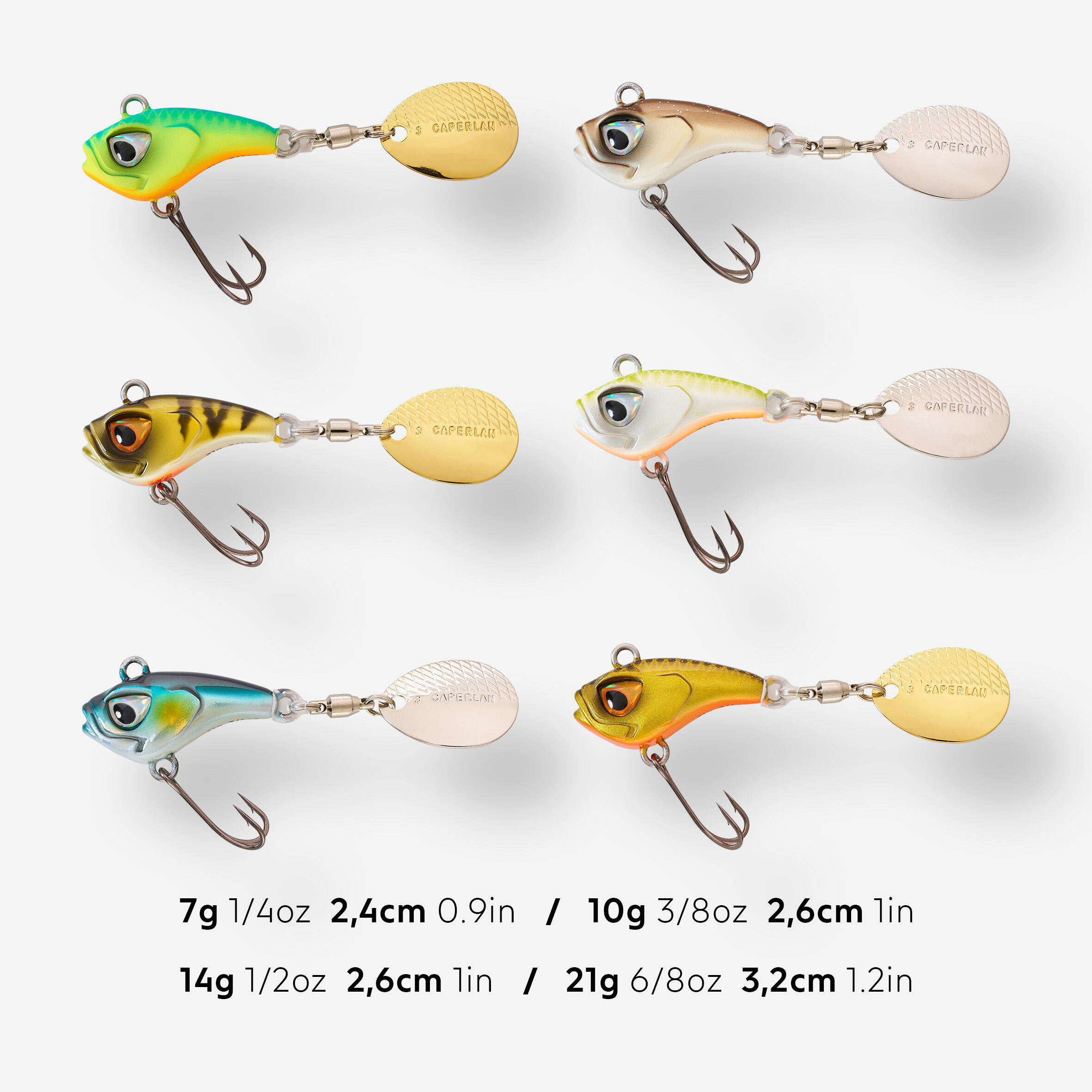 Fishing Spintail Lure - Waka White - CAPERLAN