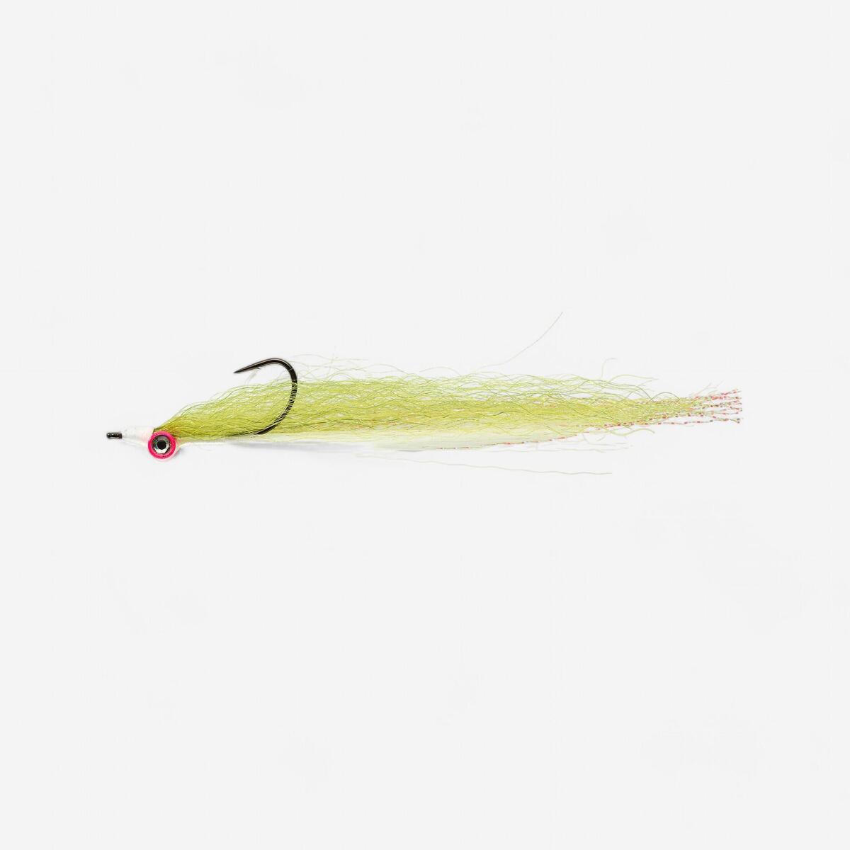 Streamer carnassier - Predator HRK60 - blanc/chartreuse